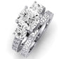 Belladonna Diamond Matching Band Only (does Not Include Engagement Ring) For Ring With Cushion Center whitegold