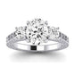 Belladonna Diamond Matching Band Only (does Not Include Engagement Ring) For Ring With Oval Center whitegold