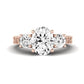 Belladonna Diamond Matching Band Only (does Not Include Engagement Ring) For Ring With Oval Center rosegold