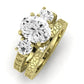 Belladonna Diamond Matching Band Only (does Not Include Engagement Ring) For Ring With Oval Center yellowgold