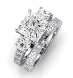 Belladonna Diamond Matching Band Only (does Not Include Engagement Ring) For Ring With Princess Center whitegold