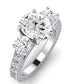 Belladonna Oval Diamond Engagement Ring (Lab Grown Igi Cert) whitegold