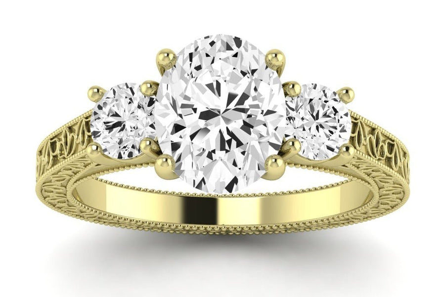 4.00 ct - Belladonna - Oval Lab Diamond Engagement Ring (IGI Certified)