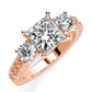 Belladonna Princess Diamond Engagement Ring (Lab Grown Igi Cert) rosegold