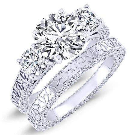 2.00 ct - Belladonna - Round Lab Diamond Bridal Set (IGI Certified)