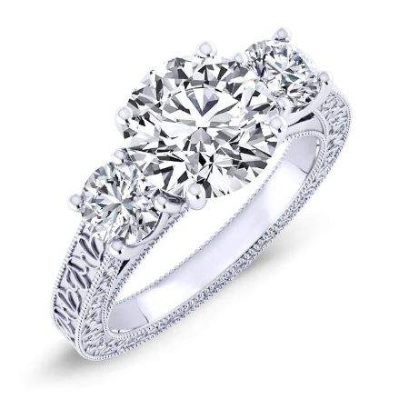 5.00 ct - Belladonna - Round Lab Diamond Engagement Ring (IGI Certified)
