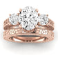 Belladonna Oval Diamond Bridal Set (Lab Grown Igi Cert) rosegold