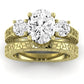 Belladonna Oval Diamond Bridal Set (Lab Grown Igi Cert) yellowgold