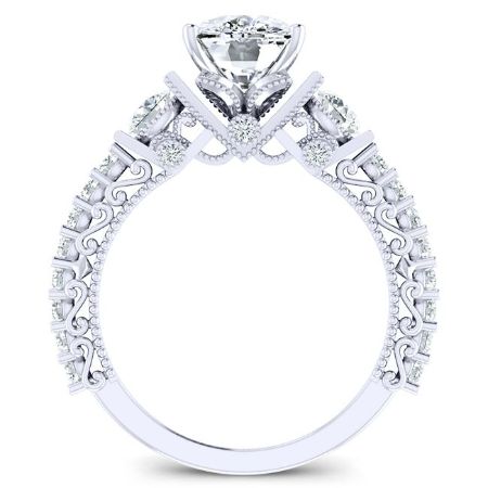 Belle Cushion Diamond Bridal Set (Lab Grown Igi Cert) whitegold