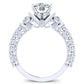 Belle Cushion Diamond Bridal Set (Lab Grown Igi Cert) whitegold