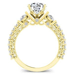 Belle Round Diamond Bridal Set (Lab Grown Igi Cert) yellowgold