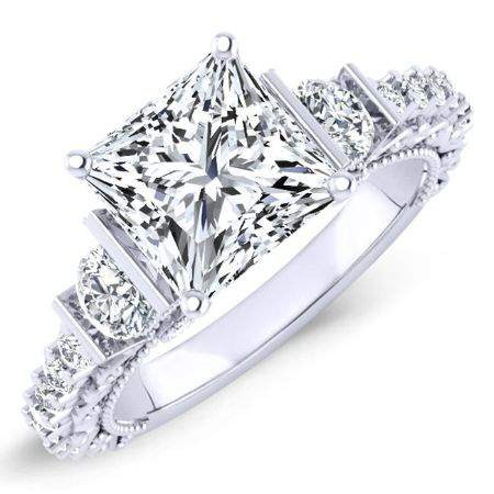 4.00 ct - Belle - Princess Lab Diamond Engagement Ring (IGI Certified)