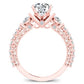 Belle Round Diamond Bridal Set (Lab Grown Igi Cert) rosegold