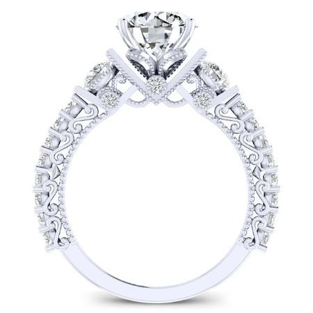 Belle Round Diamond Bridal Set (Lab Grown Igi Cert) whitegold