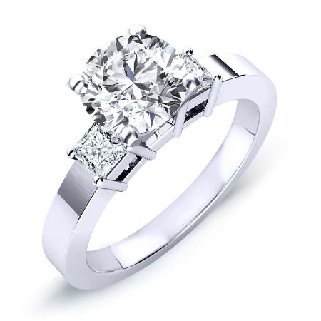 Bellflower Round Diamond Bridal Set (Lab Grown Igi Cert) whitegold