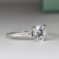 Bellflower Round Diamond Engagement Ring (Lab Grown Igi Cert) whitegold