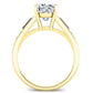 Bergamot Cushion Diamond Bridal Set (Lab Grown Igi Cert) yellowgold