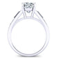 Bergamot Cushion Moissanite Bridal Set whitegold