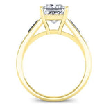 Bergamot Diamond Matching Band Only (engagement Ring Not Included) For Ring With Princess Center yellowgold