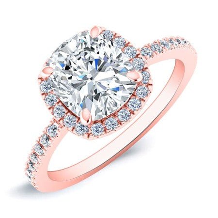 Bergenia Cushion Diamond Bridal Set (Lab Grown Igi Cert) rosegold