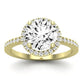 Bergenia Diamond Matching Band Only (does Not Include Engagement Ring ) For Ring With Round Center yellowgold