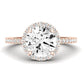 Bergenia Diamond Matching Band Only (does Not Include Engagement Ring ) For Ring With Round Center rosegold