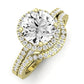 Bergenia Diamond Matching Band Only (does Not Include Engagement Ring ) For Ring With Round Center yellowgold