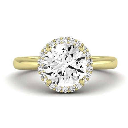 Bergenia Diamond Matching Band Only (does Not Include Engagement Ring ) For Ring With Round Center yellowgold