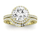 Bergenia Diamond Matching Band Only (does Not Include Engagement Ring ) For Ring With Round Center yellowgold