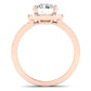 Bergenia Diamond Matching Band Only (does Not Include Engagement Ring ) For Ring With Round Center rosegold