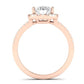 Bergenia Diamond Matching Band Only (does Not Include Engagement Ring ) For Ring With Oval Center rosegold