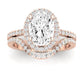 Bergenia Diamond Matching Band Only (does Not Include Engagement Ring ) For Ring With Oval Center rosegold