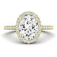 Bergenia Diamond Matching Band Only (does Not Include Engagement Ring ) For Ring With Oval Center yellowgold