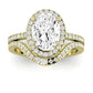 Bergenia Diamond Matching Band Only (does Not Include Engagement Ring ) For Ring With Oval Center yellowgold