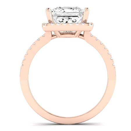 Bergenia Diamond Matching Band Only (does Not Include Engagement Ring ) For Ring With Princess Center rosegold