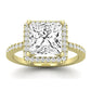 Bergenia Diamond Matching Band Only (does Not Include Engagement Ring ) For Ring With Princess Center yellowgold