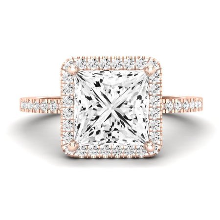 Bergenia Diamond Matching Band Only (does Not Include Engagement Ring ) For Ring With Princess Center rosegold