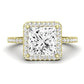 Bergenia Diamond Matching Band Only (does Not Include Engagement Ring ) For Ring With Princess Center yellowgold