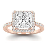 Bergenia Diamond Matching Band Only (does Not Include Engagement Ring ) For Ring With Princess Center rosegold
