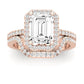 Bergenia Emerald Diamond Bridal Set (Lab Grown Igi Cert) rosegold