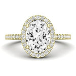 Bergenia Oval Diamond Bridal Set (Lab Grown Igi Cert) yellowgold