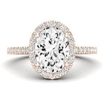 Bergenia Oval Diamond Bridal Set (Lab Grown Igi Cert) rosegold