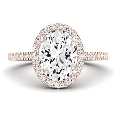 Bergenia Oval Diamond Bridal Set (Lab Grown Igi Cert) rosegold