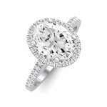 Bergenia Oval Diamond Bridal Set (Lab Grown Igi Cert) whitegold