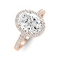 Bergenia Oval Diamond Engagement Ring (Lab Grown Igi Cert) rosegold