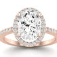 Bergenia Oval Diamond Engagement Ring (Lab Grown Igi Cert) rosegold