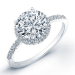 Bergenia Round Diamond Bridal Set (Lab Grown Igi Cert) whitegold