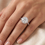 Bergenia - GIA Natural Round Diamond Engagement Ring