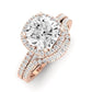 Bergenia Diamond Matching Band Only (does Not Include Engagement Ring ) For Ring With Cushion Center rosegold