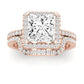 Bergenia Diamond Matching Band Only (does Not Include Engagement Ring ) For Ring With Princess Center rosegold